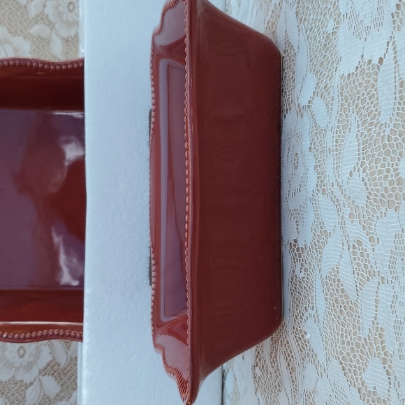 Stoneware small casserole Bakeware 10 x 8 x 2.6 NWOT Oven Microwave Freezer safe - Picture 3 of 11